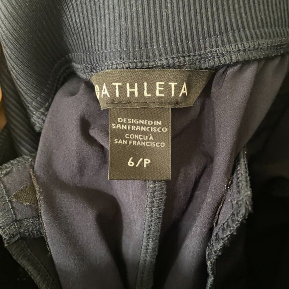 Athleta Brooklyn Mid Rise Ankle Pant - Navy - Size 6 Petite 6P - Picture 2 of 6